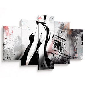 Obraz - Lady a Eiffelova věž (V023510V150105)