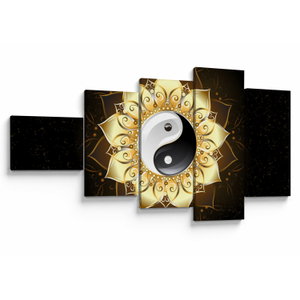 Obraz - Zlatý Yin-Yang (V023516V11060)