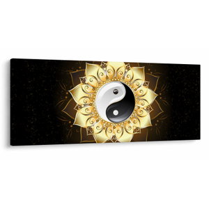 Obraz - Zlatý Yin-Yang (V023516V12050)