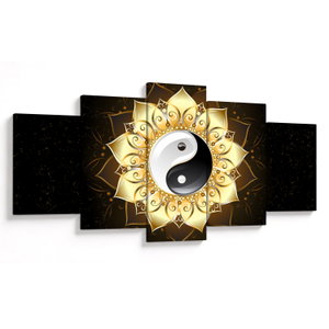 Obraz - Zlatý Yin-Yang (V023516V150805PCS)