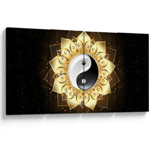 Obraz - Zlatý Yin-Yang (V023516V16080)