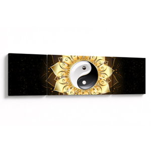 Obraz - Zlatý Yin-Yang (V023516V17050)