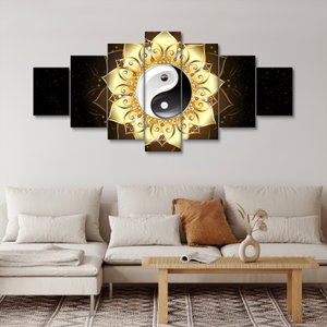 Obraz - Zlatý Yin-Yang (4)