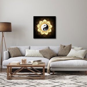 Obraz - Zlatý Yin-Yang (2)