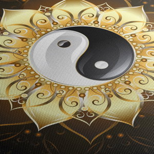 Obraz - Zlatý Yin-Yang (5)
