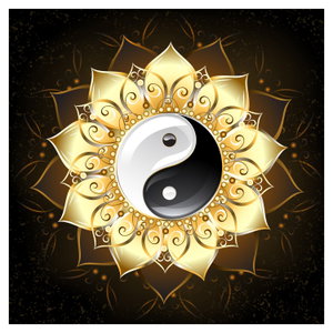 Obraz - Zlatý Yin-Yang (6)