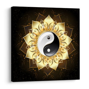 Obraz - Zlatý Yin-Yang (V023516V7070)