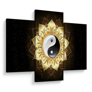 Obraz - Zlatý Yin-Yang (V023516V90603PCS)