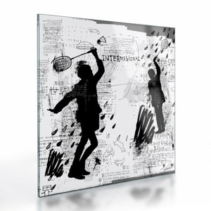Tablou pe sticlă - Artă stradală - zarvă (V023537V3030GD)