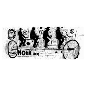 Obraz - Týmová práce, jízda na kole (6)