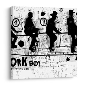 Obraz - Týmová práce, jízda na kole (V023556V3030)