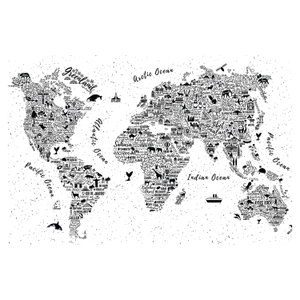Obraz - Mapa z piktogramů (6)
