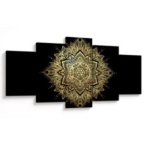 Obraz - Mandala bohatství (s hodinami) (V023627V15080C)