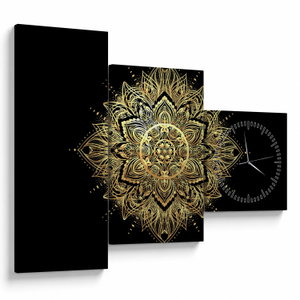 Obraz - Mandala bohatství (s hodinami) (V023627V9070C)