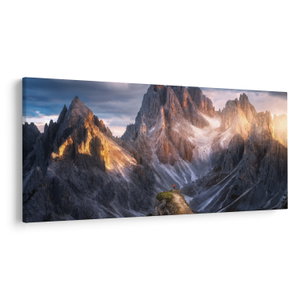 Bild auf Leinwand - Bergpanorama