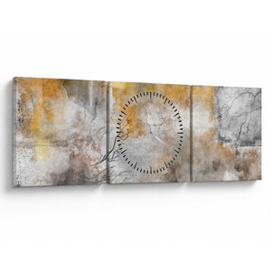 Schilderij - Abstractie (met klok) (V024044V9030C)