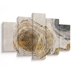 Schilderij - Boomstamabstractie