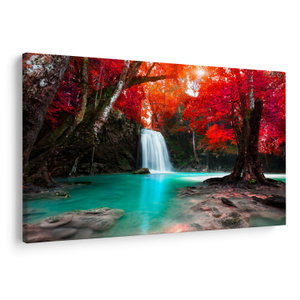 Schilderij - Waterval