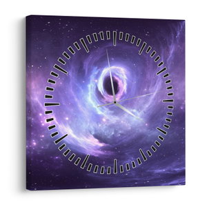Schilderij - Het Universum (met klok) (V024137V3030C)