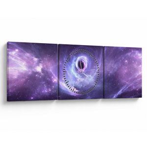 Schilderij - Het Universum (met klok) (V024137V9030C)