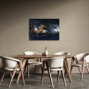 Schilderij - Het heelal met nevel (2)