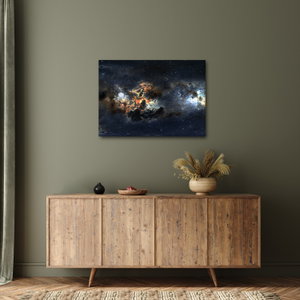 Schilderij - Het heelal met nevel (3)