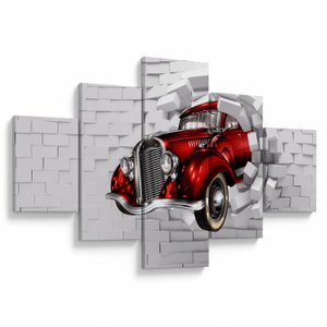 Obraz - Červené auto (V024145V12570)