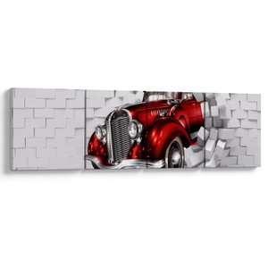 Obraz - Červené auto (V024145V16040)