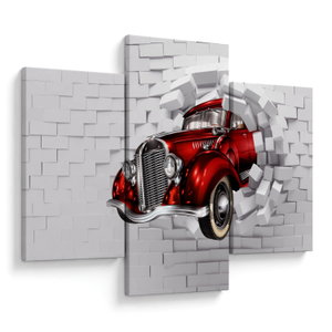 Obraz - Červené auto (V024145V90603PCS)