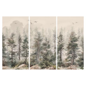 Obraz - Borovicový les I., aquarel (6)