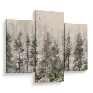 Obraz - Borovicový les I., aquarel (V024153V90603PCS)
