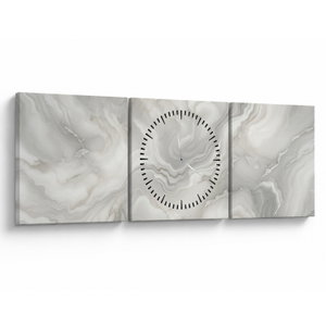 Tablou - Textura de marmură naturală (cu ceas) (V024325V9030C)