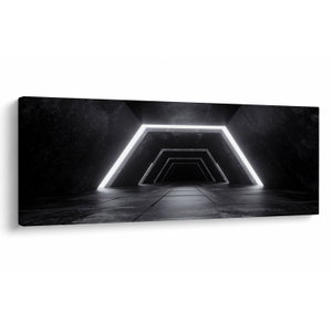 Schilderij - Futuristische tunnel