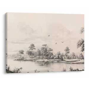 Kép - Vintage tájkép rajz (V024350V7050)