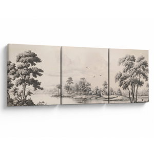 Kép - Vintage tájkép rajz (V024350V9030)