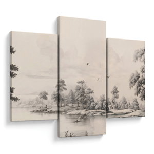 Kép - Vintage tájkép rajz (V024350V90603PCS)