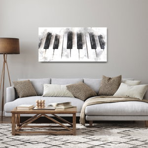 Skleněný obraz - Piano, aquarel (2)