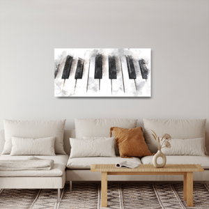 Skleněný obraz - Piano, aquarel (4)