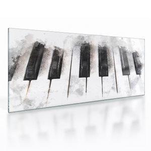 Skleněný obraz - Piano, aquarel (V024400V10050GD)