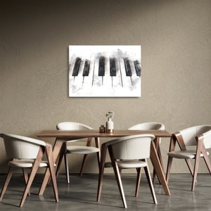 Skleněný obraz - Piano, aquarel (2)