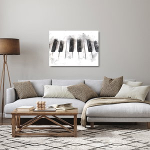 Skleněný obraz - Piano, aquarel (4)