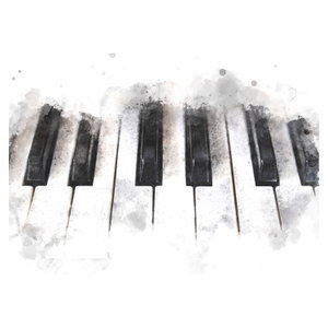 Skleněný obraz - Piano, aquarel (5)