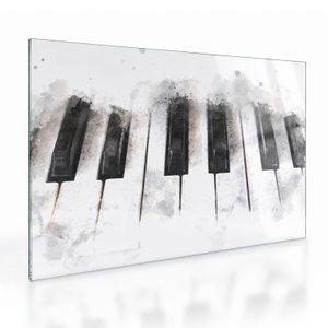 Skleněný obraz - Piano, aquarel (V024400V7050GD)