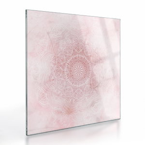 Skleněný obraz - Růžová mandala (V024416V4040GD)