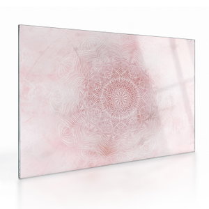 Skleněný obraz - Růžová mandala (V024416V7050GD)