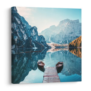 Obraz - Lode na jazere Braies