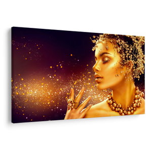 Schilderij - Gouden make-up (V024440V150100)