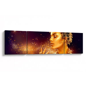 Schilderij - Gouden make-up (V024440V17050)