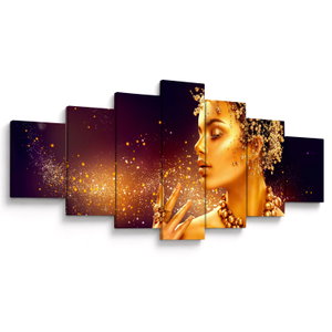 Schilderij - Gouden make-up (V024440V210100)