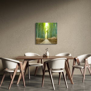 Schilderij - Bamboebos (3)